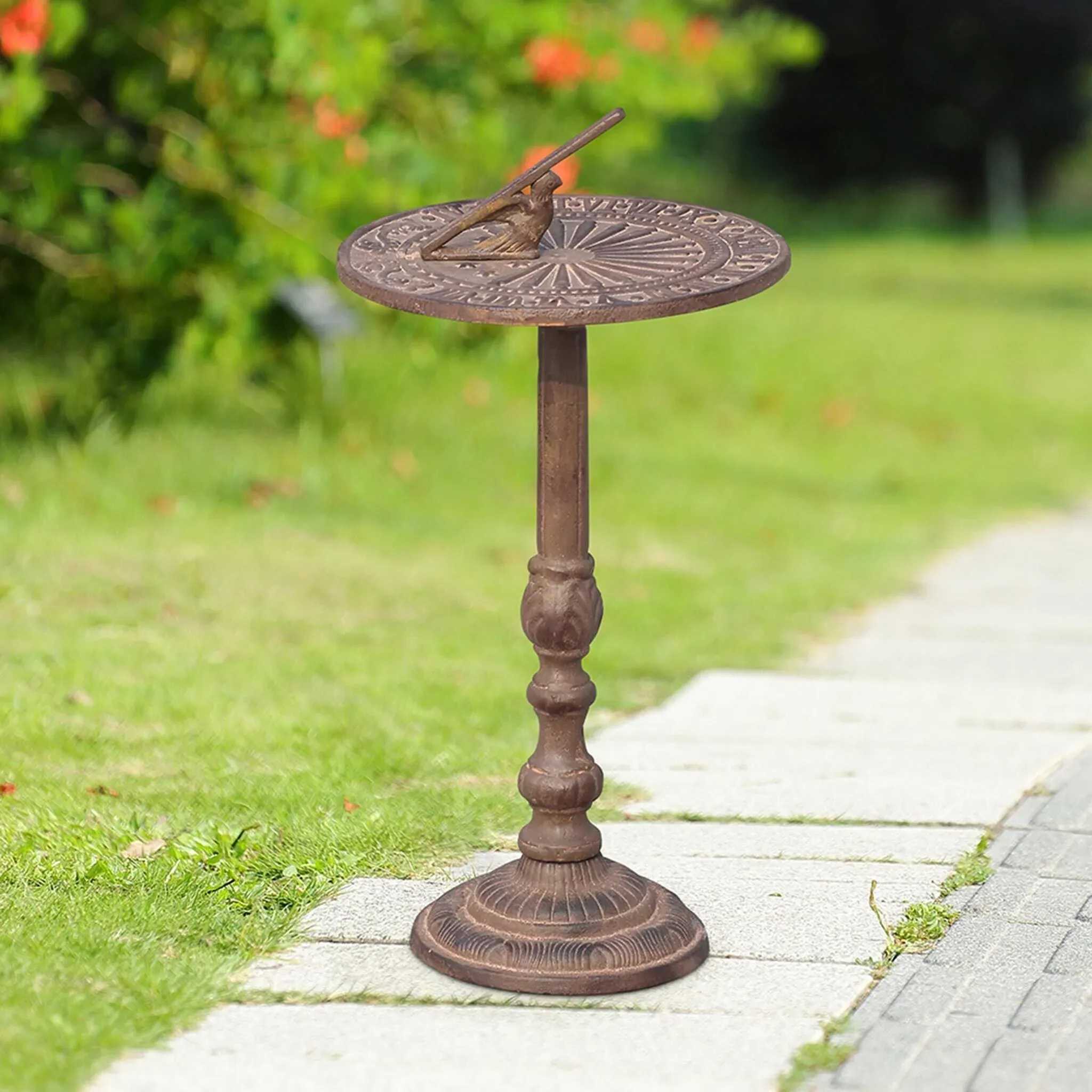 SPI Home Antiqued Sundial On Stand