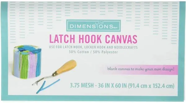 Dimensions Latch Hook Canvas 3.75 Mesh 36&#034; x60&#034; Create Your Own Design