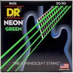 DR NGB-50 Neon Green Bass Strings 50-110 | Reverb