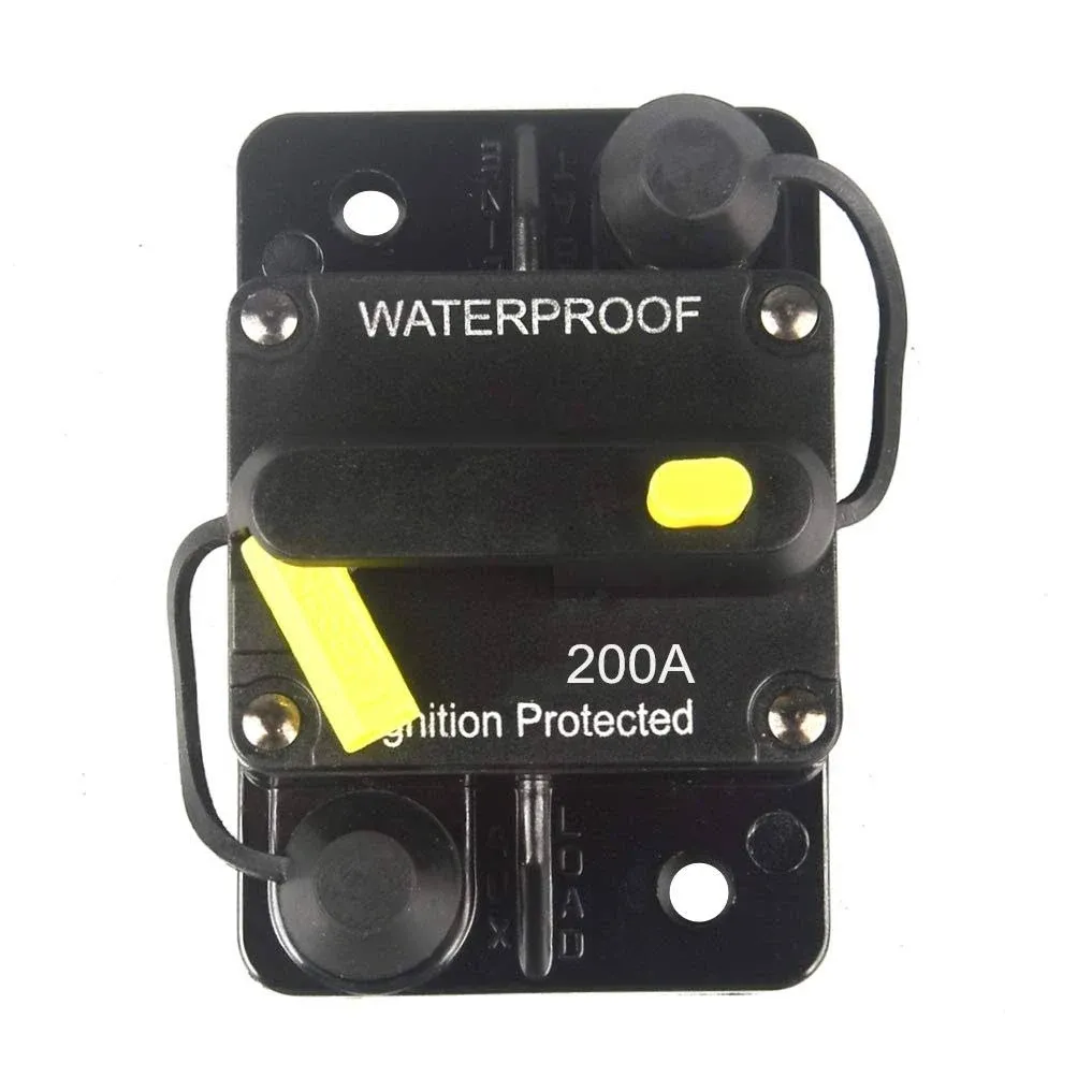 200 Amp Circuit Breaker Dc 12v 48v Waterproof 30a300a Manual Reset Fuse Inverter