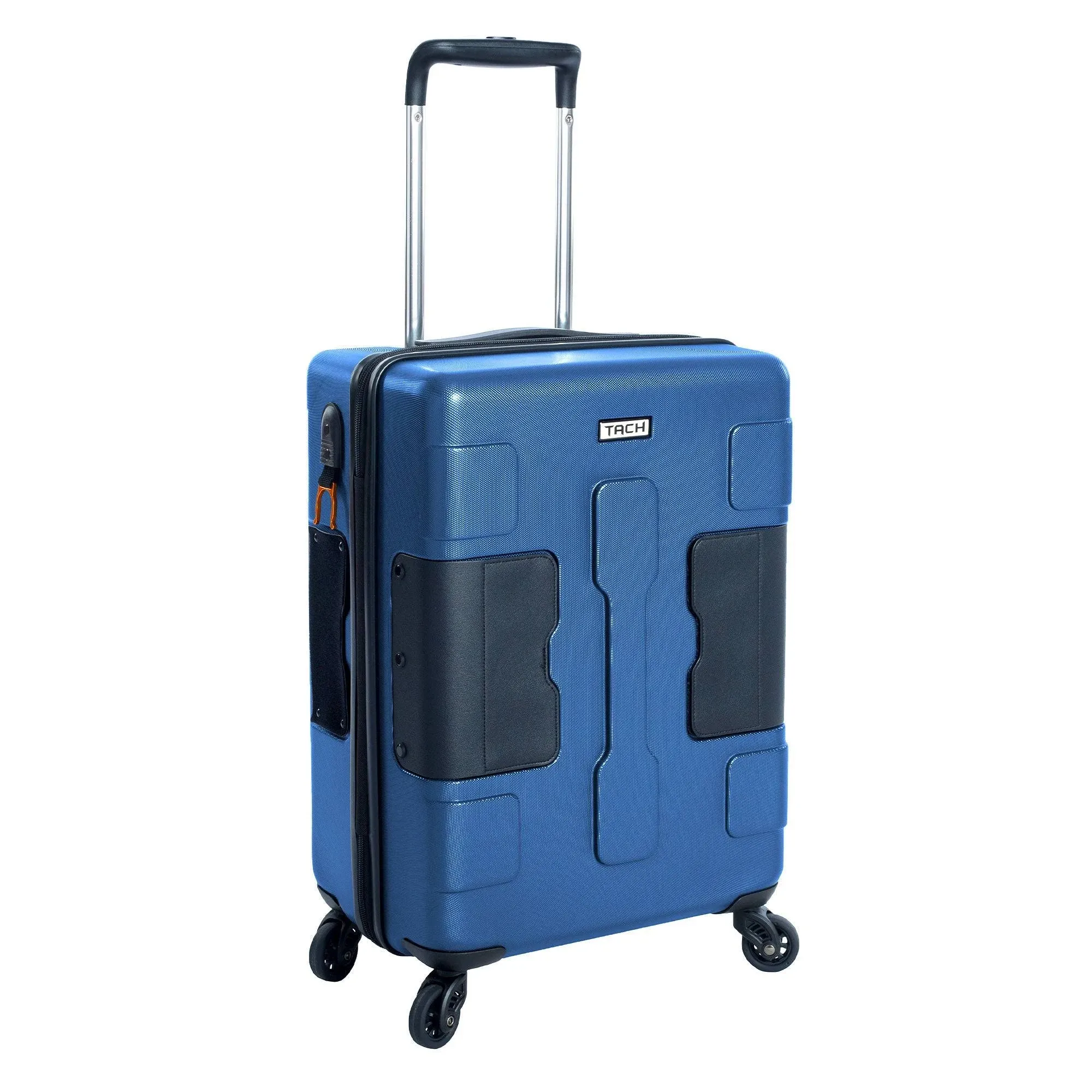 TACH V3 Connectable Hard Shell Carry On Spinner Suitcase Luggage, Midnight Blue