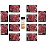 Nebraska Star Beef Prestige Steaks - 12 Pack with Signature Seasoning (12-10oz Sirloins)