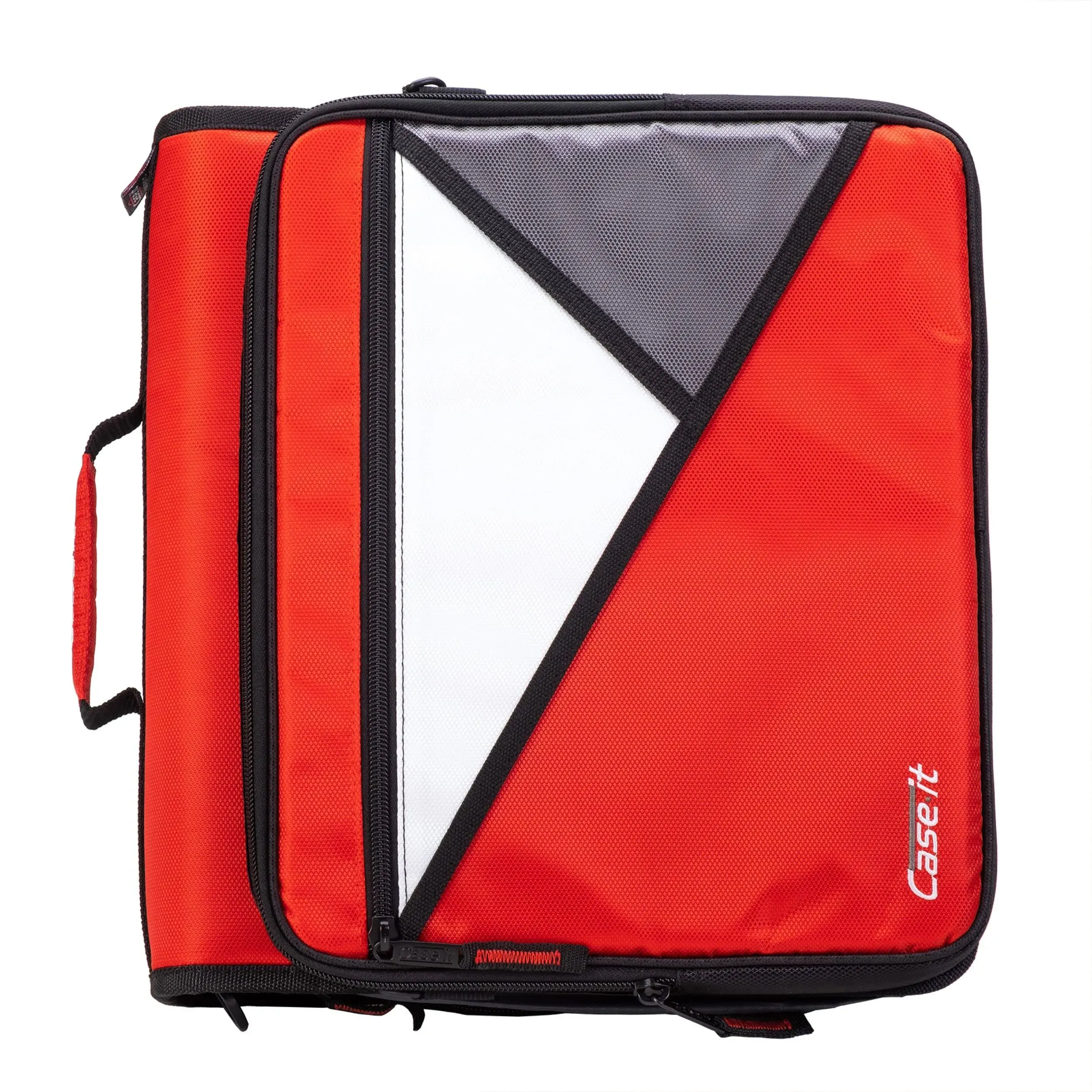 Case-it The Universal 2.0 Zipper Binder -1.5 inch O-Ring - Removable Padded Pocket Holds Up to 13" Laptop/Tablet - Multiple Pockets - 325 Page