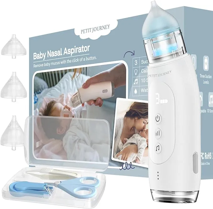 Petit Journey Electric Nasal Aspirator for Baby, Waterproof Electric Nose Suction ...