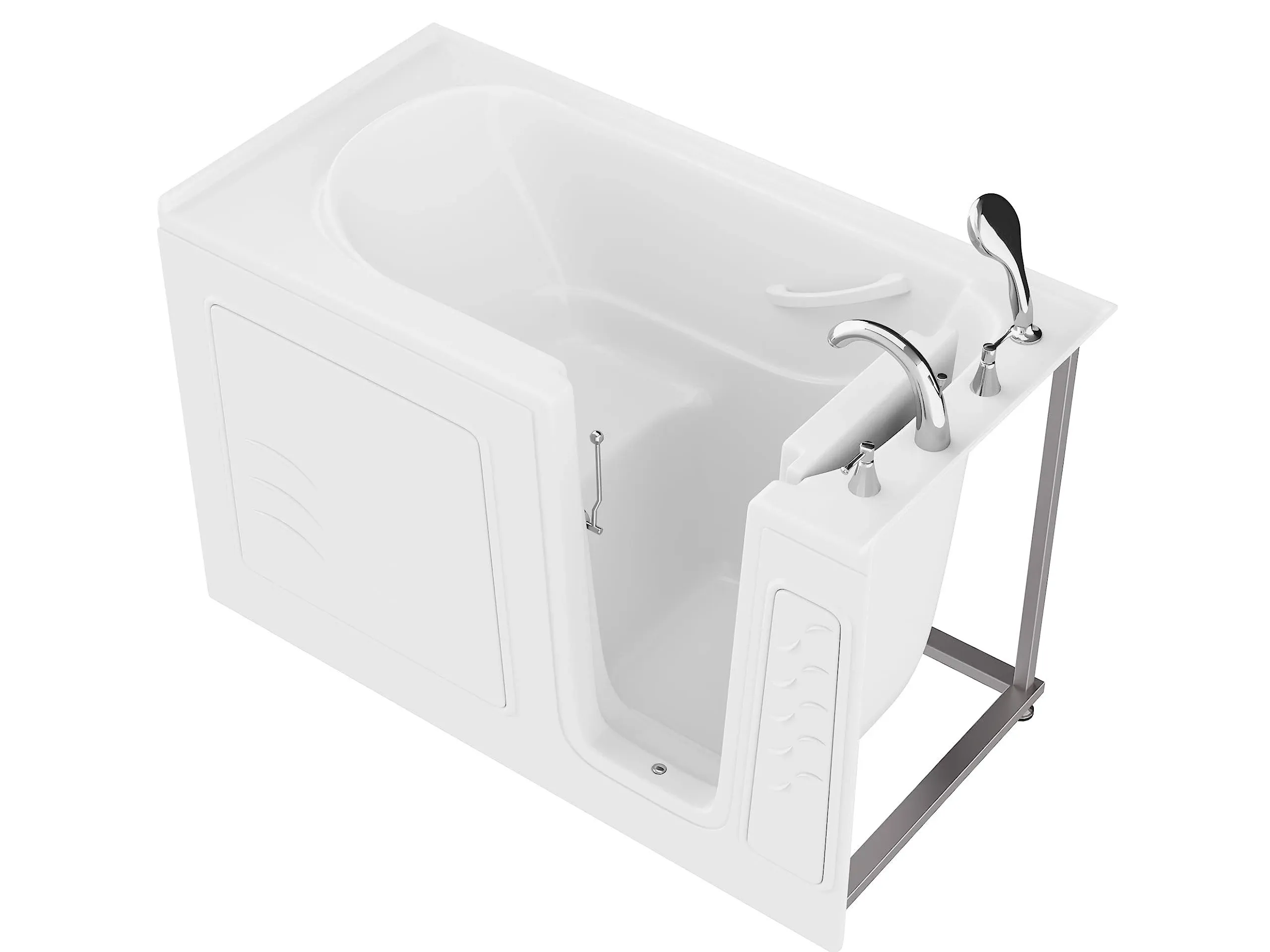 AMZ3060WIRWS - Anzzi 30 in. x 60 in. Right Drain Quick Fill Walk-In Soaking Tub ...