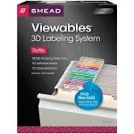 Viewables Hanging Folder Tabs And Labels, Complete Bulk Pack Refill, 1/3-cut, Assorted Colors, 3.5" Wide, 100/box