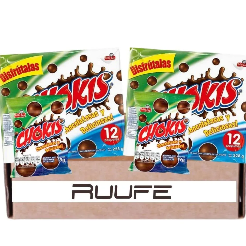 Chokis Colombia (24 Pack) Bolitas de Maiz Corn Balls Covered in Lots of Chocolate ...