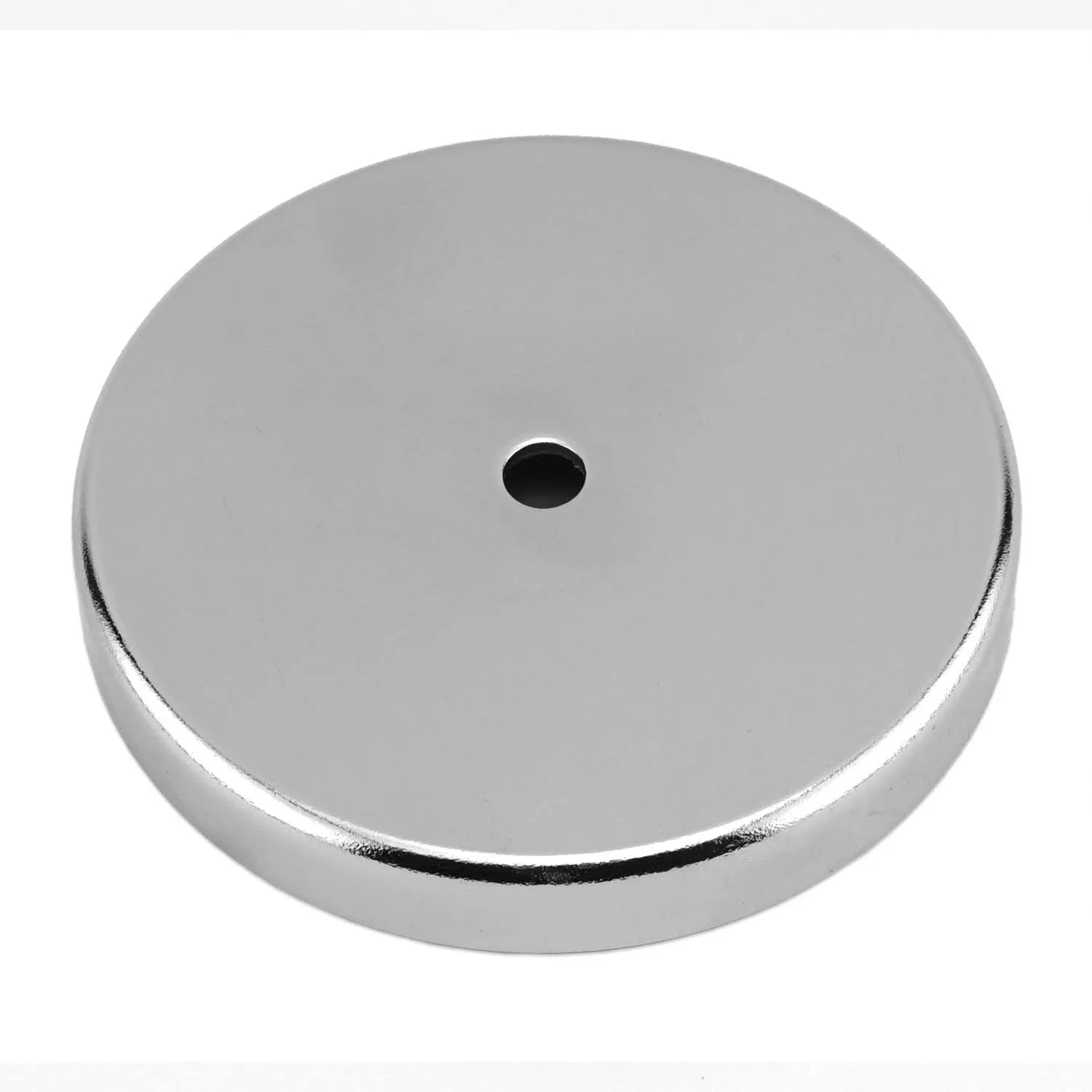 Master Magnetics 07223 Heavy-Duty Ceramic Round Base Magnet 3.19 Dia.x0.44 T in.