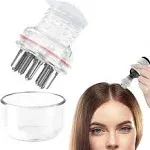 Scalp Massager Hair Oiling Applicator - Oil Applicator for Hair Dual Function Scalp Root Comb Applicator Hair Growth Scalp Bottle Applicator Brush (White)