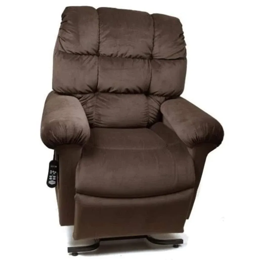 Golden Technologies MaxiComfort Cloud with Twilight PR515-MLA PR-515 Medium Large 2 Zone Power Lift Chair Recliner - Hazelnut Brown Fabric - in-Home Delivery Setup