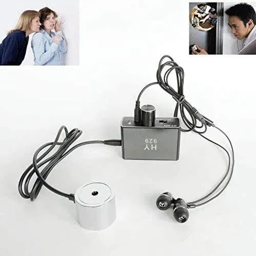 Super Sensitive Listen Thru-Wall Contact/Probe Microphone Amplifier System