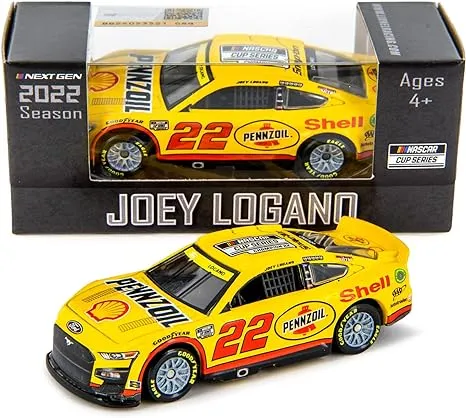 Joey Logano #22 Shell-Pennzoil Champion 2022 Mustang 1:64 scale C222265SHPJLCH<wbr/>A