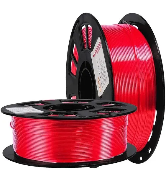 Silk Red PLA Satin Shiny 3D Printer Filament, 1.75mm Diameter 1kg Spool 2.2lbs for FDM 3D Printers