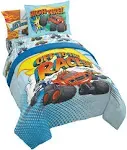 Nickelodeon Blaze and The Monster Machines 5 Piece Twin Size Kids Bed Set with Shams