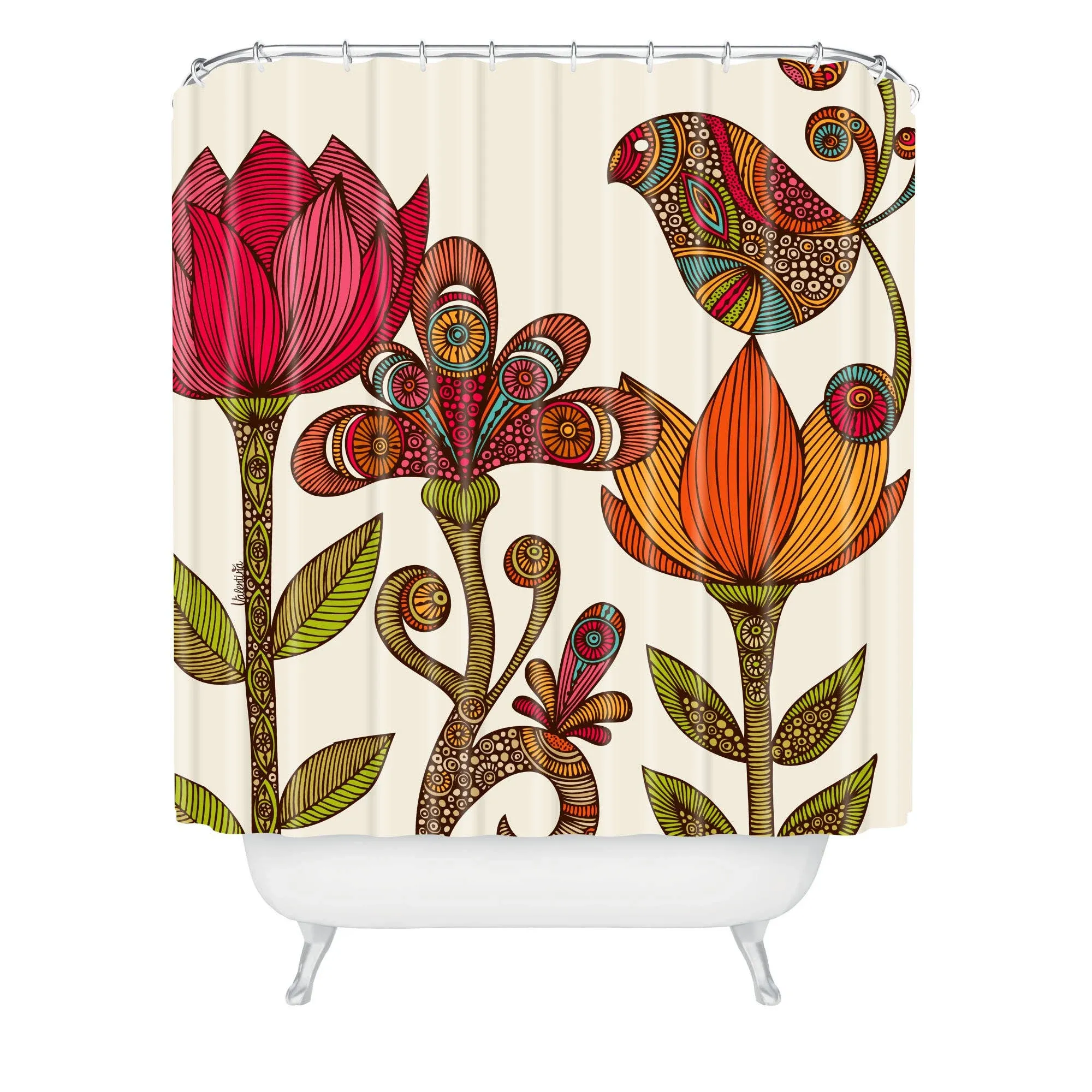 Valentina Ramos In The Garden Shower Curtain - Contemporary - Shower Curtains - by Deny Designs | Houzz