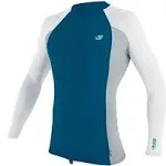 O&#039;Neill Premium Skins LS Rash Guard - Ultra Blue / Cool Grey / White - New