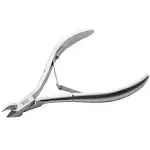 Rui Smiths Professional Cuticle Nippers | Precision Surgical-Grade Stainless Steel Cuticle Trimmer, French Handle, Double Spring, 4mm Jaw (Quarter Jaw)