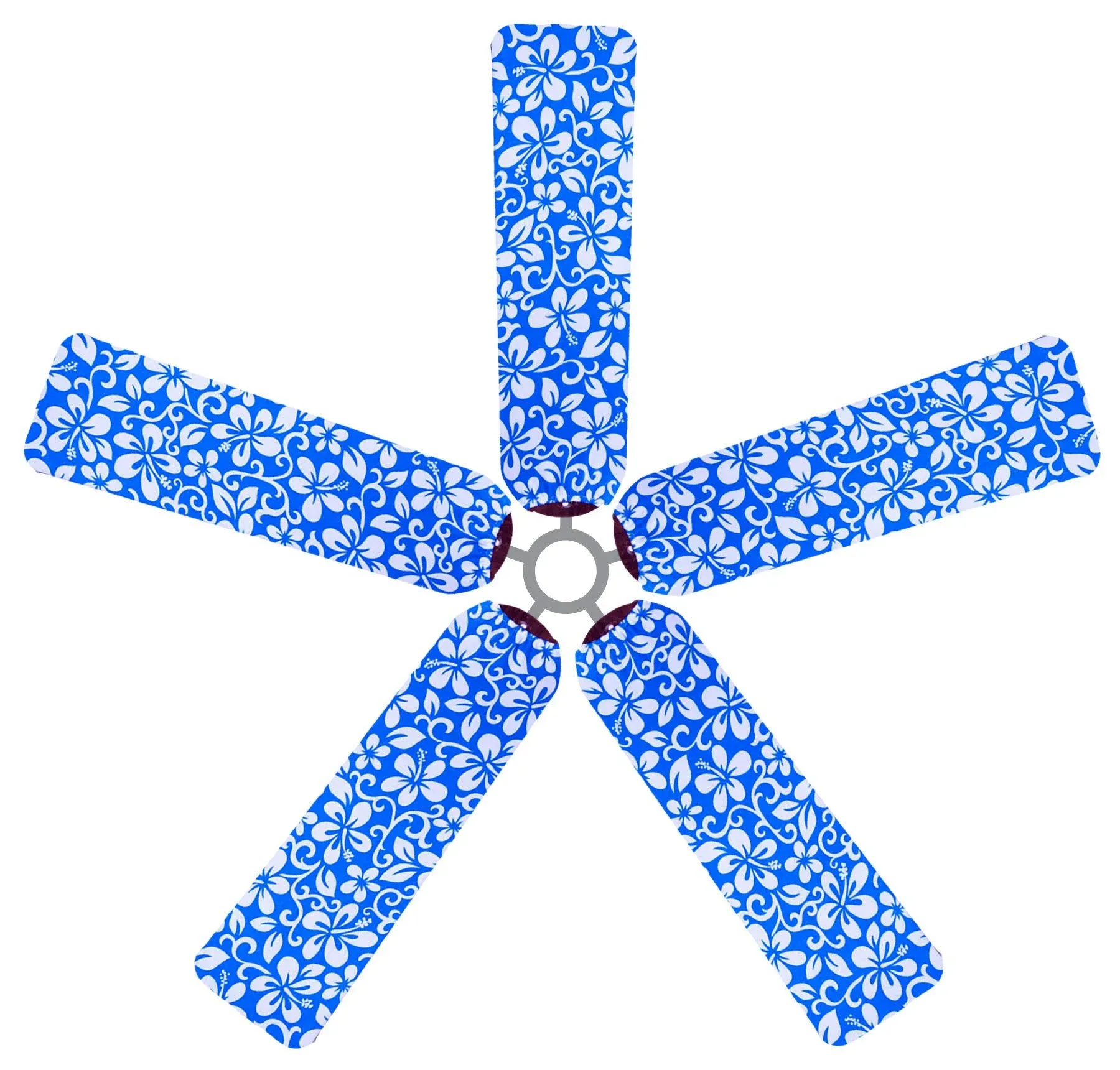 Blue Hawai'i Fan Blade Covers, Set of 5 - Tropical - Ceiling Fan Accessories - by Fan Blade Designs | Houzz