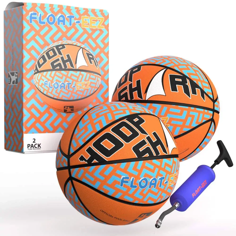 FLOAT-EEZ Basketball Pack of 2 - for Indoor & Outdoor Games + Water Sports - Air ...