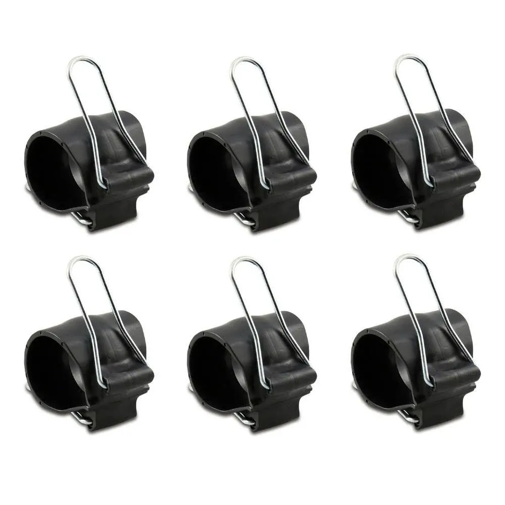 GadgetKlip Bundling Plant, Cord, Cable and Wire Klips Large Black Klips (6-Pack) GK6LBL