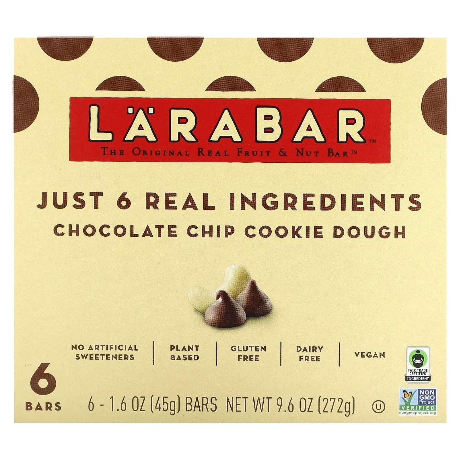 Larabar Fruit & Nut Bar, Peanut Butter Cookie - 6 pack, 1.7 oz bars