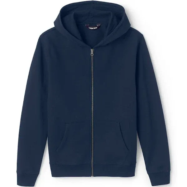 Lands' End School Uniform Kids Zip Front Sweatshirt