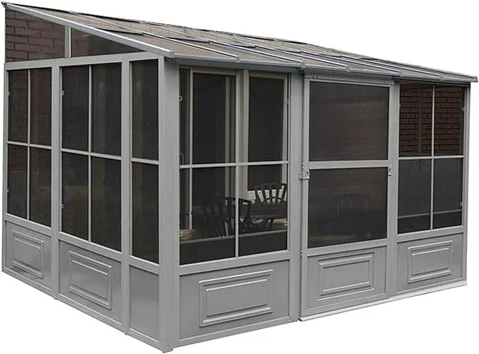 W1209 1/2 Add-a-Room All-Season Solarium, 10 by 12', Slate