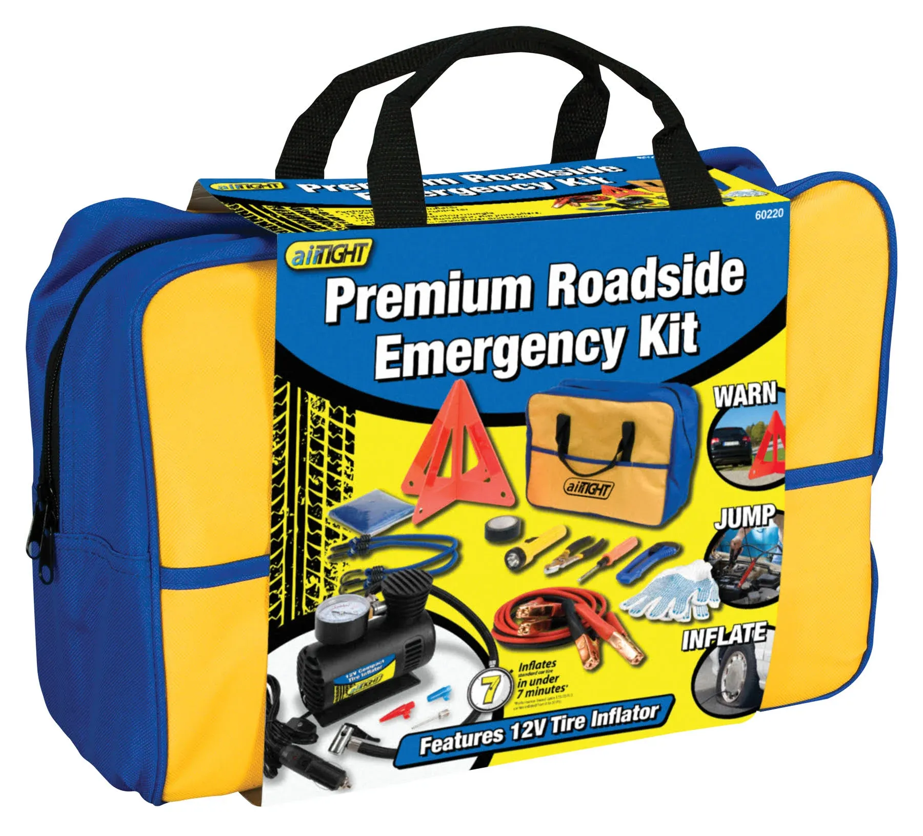 Performance Tool 60220 Premium Roadside Emergency Kit With Jumper Cables