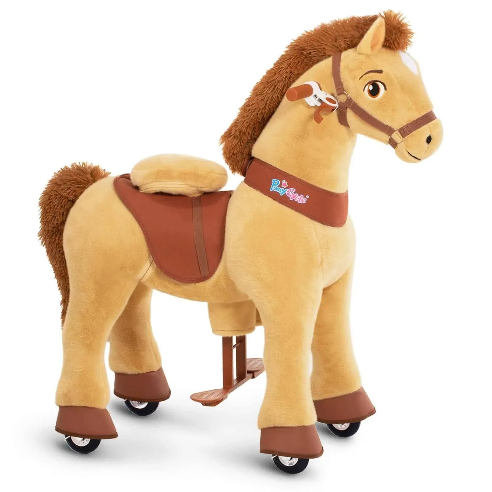 Light Brown Ride-On Horse - Ages 3-5