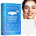 SILKDERMIS Forehead Wrinkle Patches 12Pcs with Aloe, Collagen, Vitamin E, Anti