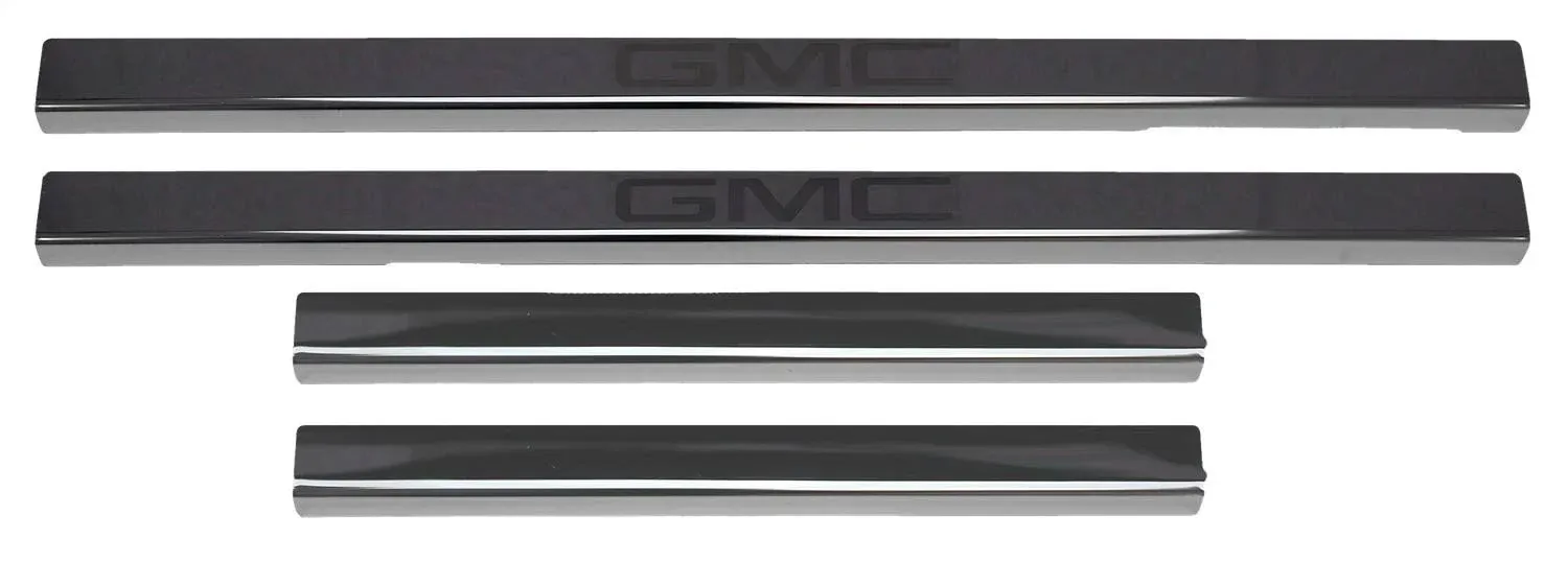 Putco Black Platinum Door Sills Crew Cab with GMC Etching (4-Piece) GMC Sierra LD/HD 2020