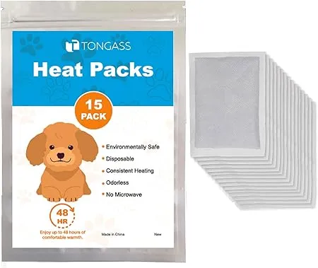 Tongass (15-Pack) Upgraded Heat Packs Compatible with Snuggle Puppy Toy for Newborn Puppy, Anxiety Dog Toys Replacement Heat Packs - Last Up to 48 H