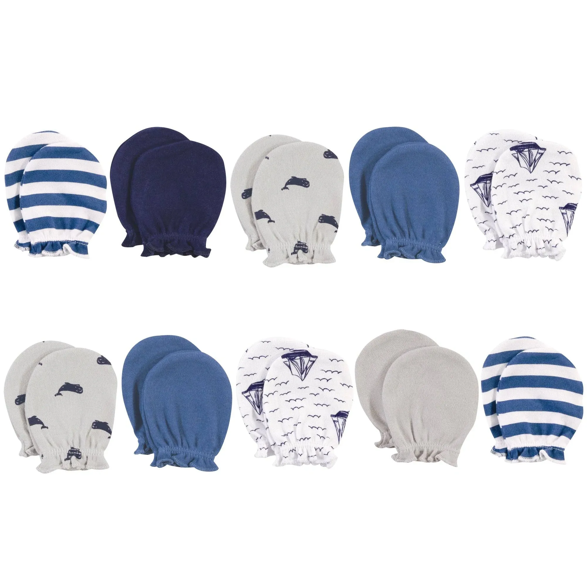 Hudson Baby Unisex Baby Cotton Scratch Mittens