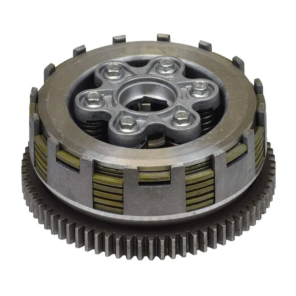 AlveyTech Clutch Assembly with 6 Plates for 200cc & 250cc ATVs & Dirt Bikes - Centrifugal Clutch for GY6-powered models (Coolster & TaoTao) - Chinese ATV Clutch