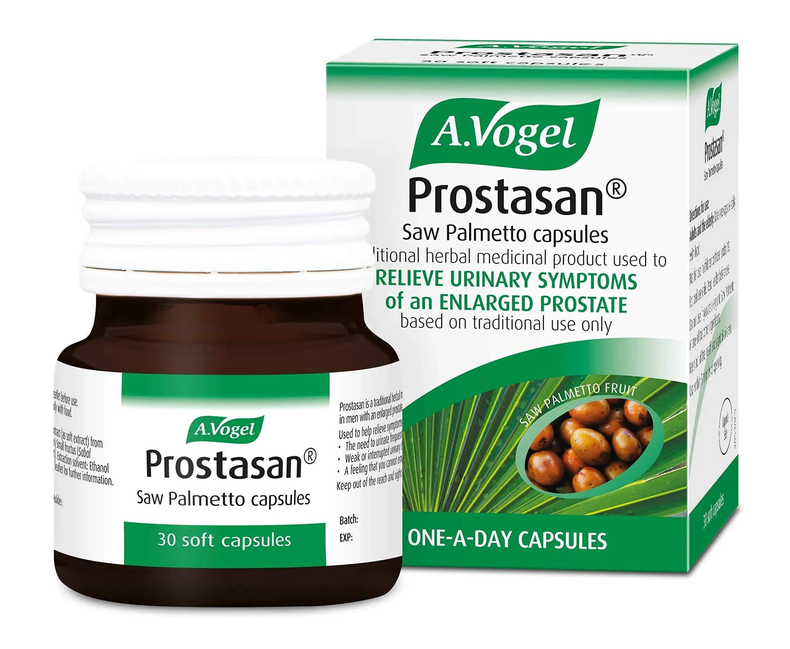 A. Vogel Prostasan Saw Palmetto (30 capsules). BBE 01/2028