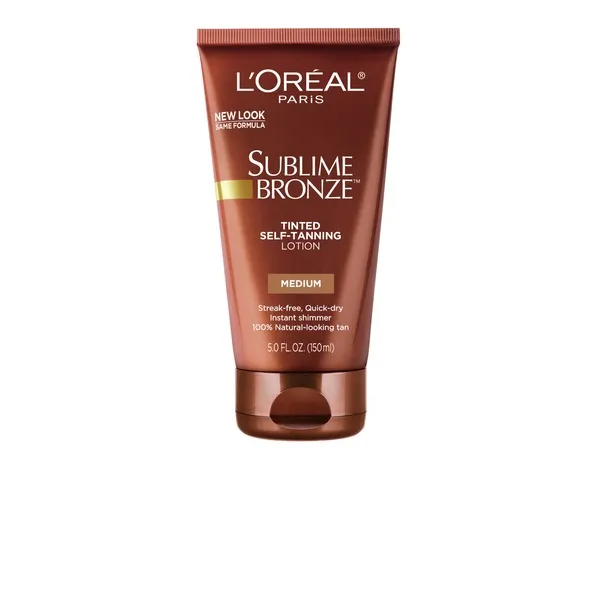 L'Oreal Paris Sublime Bronze Tinted Self Tanning Lotion, Medium Natural Tan