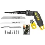 General Tools 14 piece 4-In-1 Multi-Purpose Screwdriver/Saw Set #86014, Compact and Portable For Camping, Car, Home