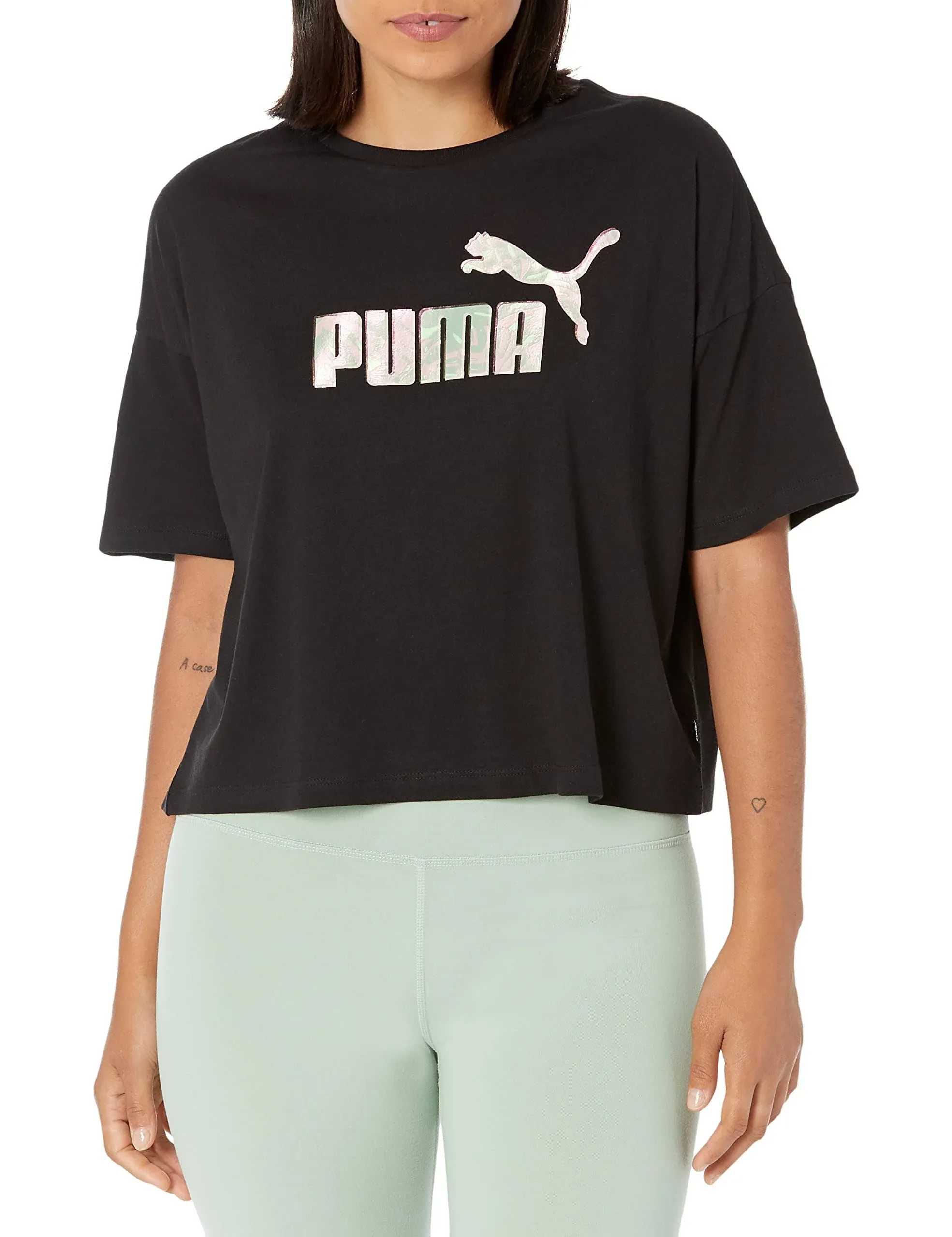 Puma Women's Cropped Logo Tee