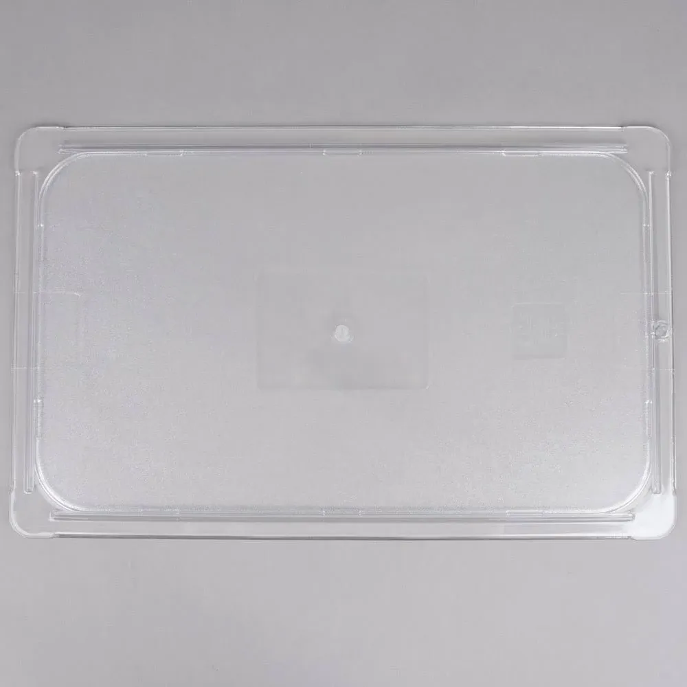 Carlisle 10216U07 StorPlus Full Size Clear Universal Flat Lid