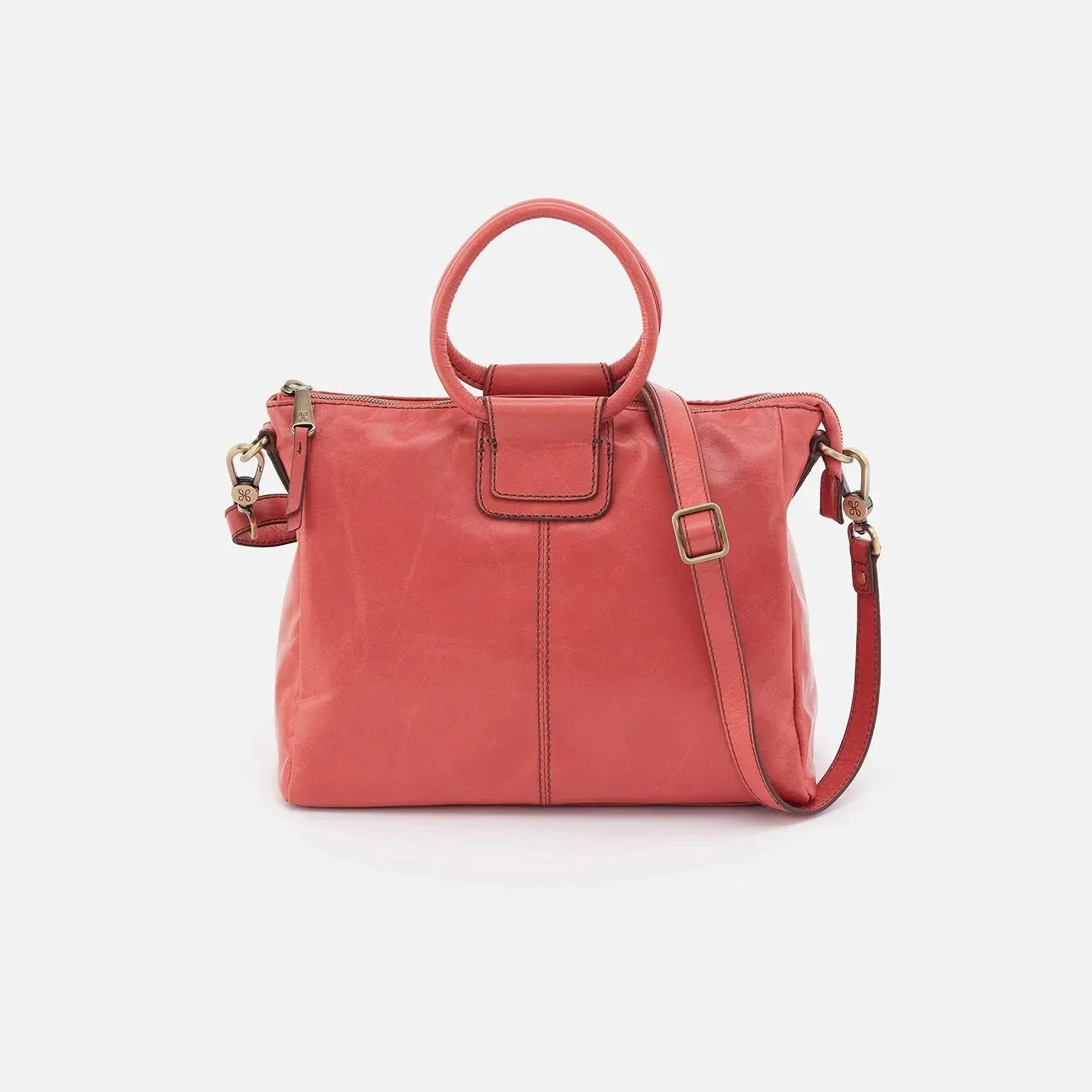 HOBO Sheila Medium Satchel in Polished Leather - Cherry Blossom - FINAL SALE