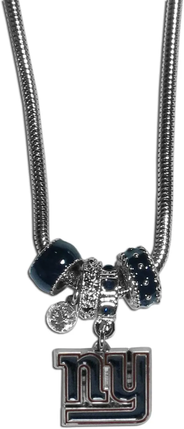 New York Giants Euro Bead Necklace