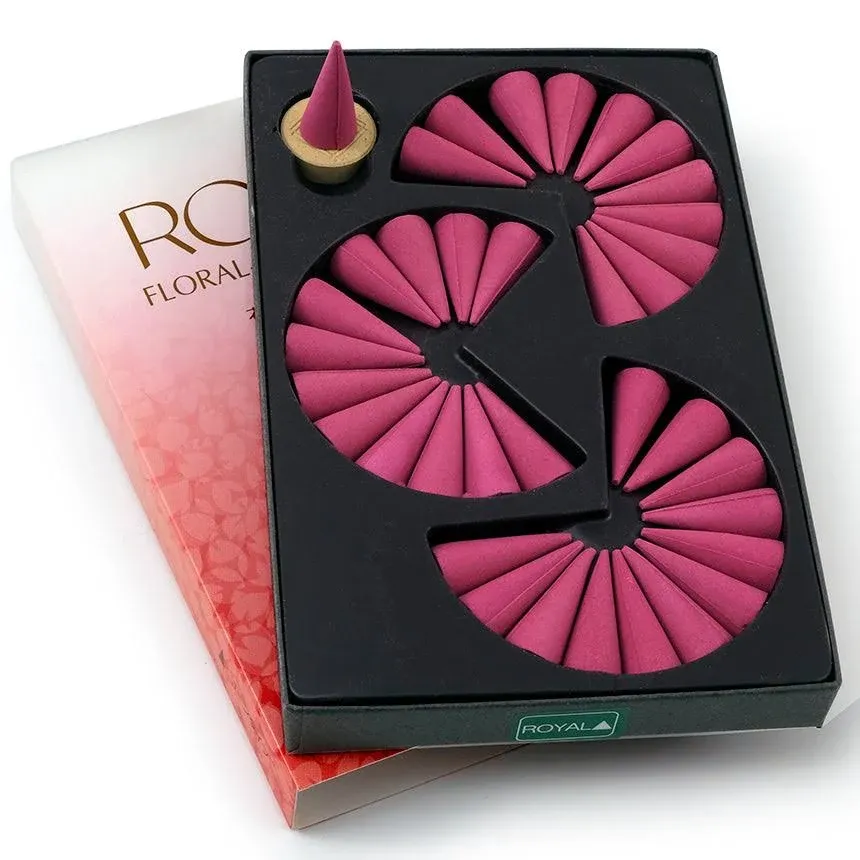 Shoyeido Rose Incense Cones - Set of 36 Cones