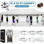 Sanopy 10'x 30' Pop Up Canopy Heavy Duty Commercial Canopy