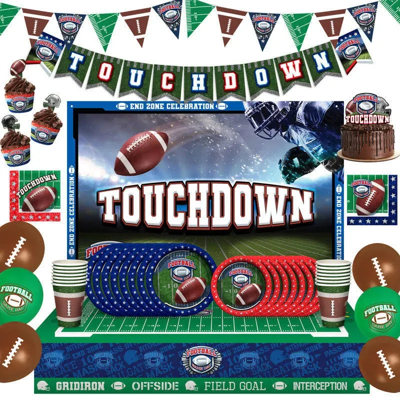 Football Birthday Party Supplies Ultimate Set for 24 Guests