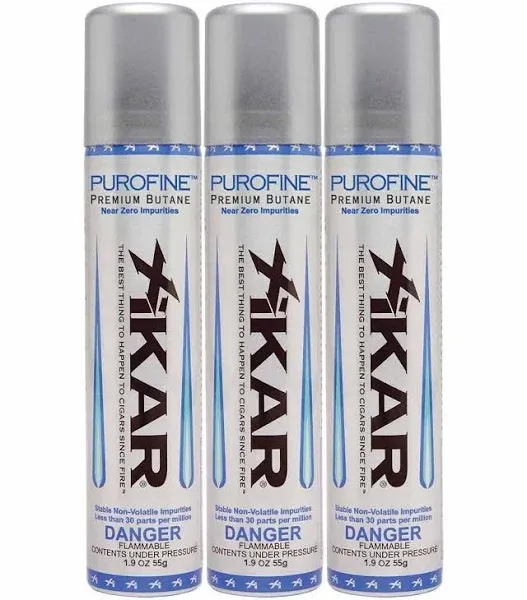 Xikar Purofine Premium Butane Fuel Refill 1.9oz 55g / 100ml 3 Pack