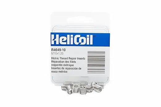 Heli-Coil Helical Insert,304SS,M10x1.25,PK12 (R464910)