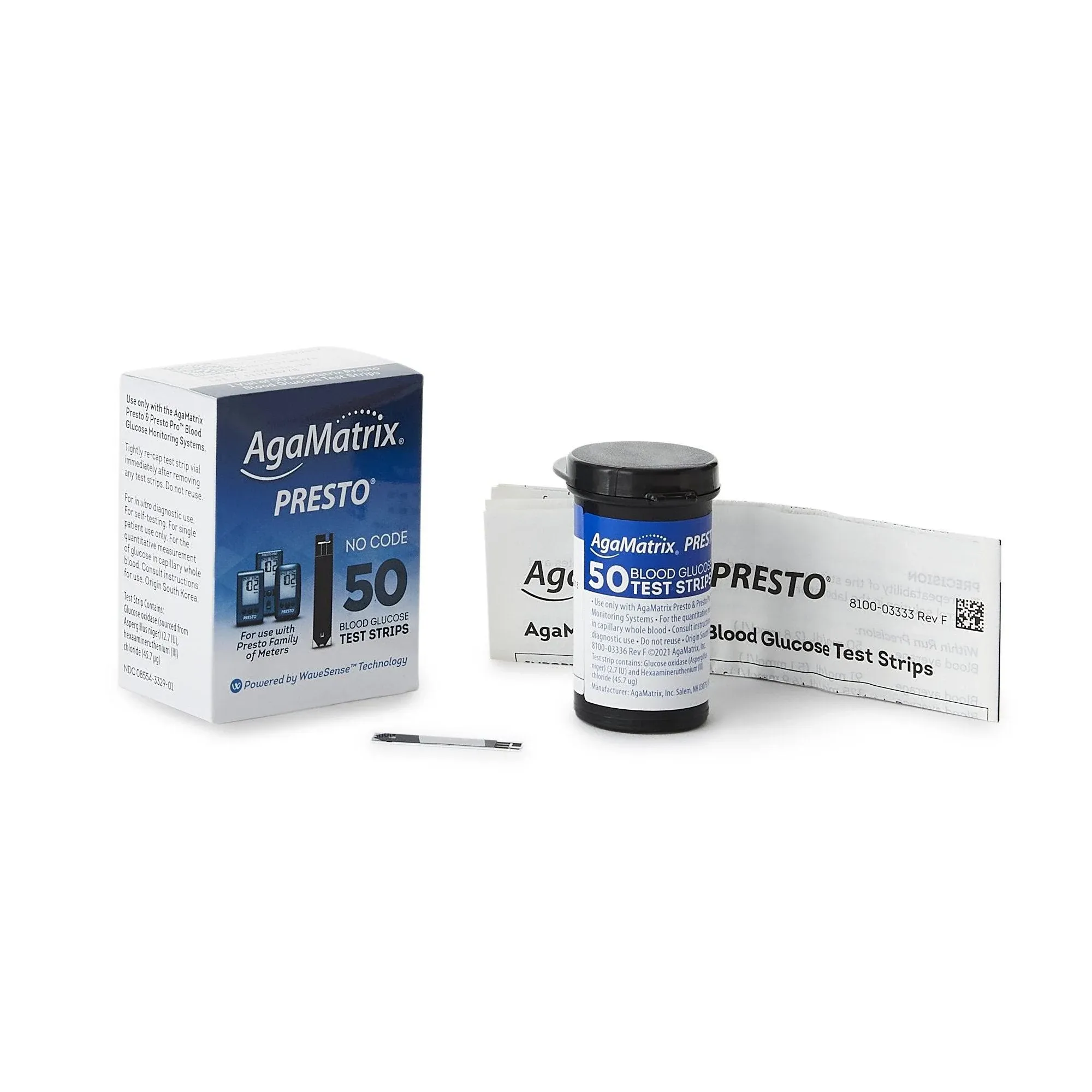 AgaMatrix Presto Test Strips - 200