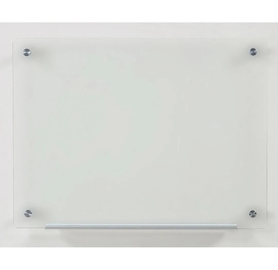 Audio-Visual Direct White Glass Dry-Erase Board Set - 35 1/2 x 47 1/4 Inches - (Non-Magnetic)Audio-Visual Direct White Glass Dry-Erase Board Set -…