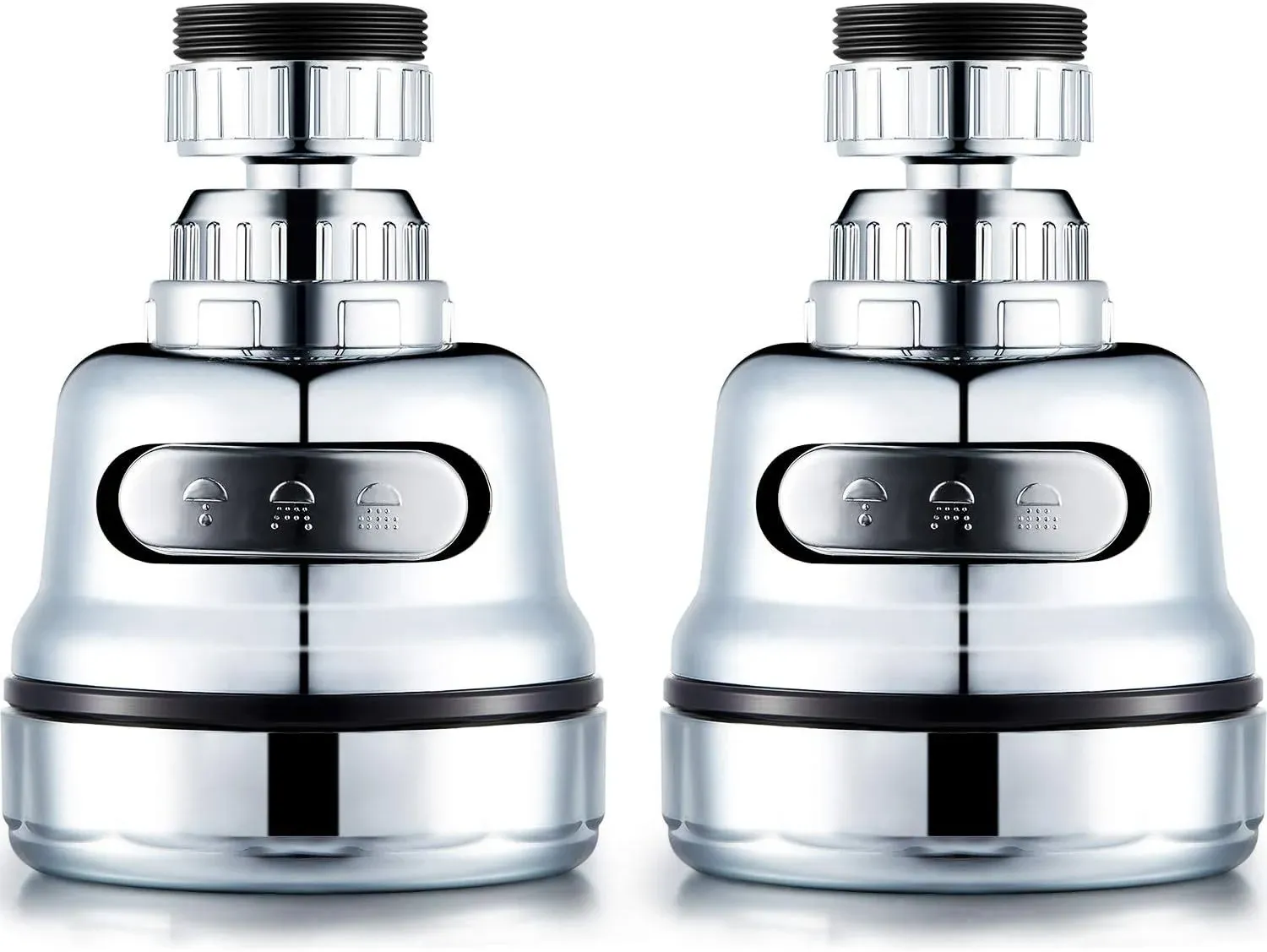 2 Pcs Movable Kitchen Tap Head Faucet Sprayer Water Spray 360 Degree 