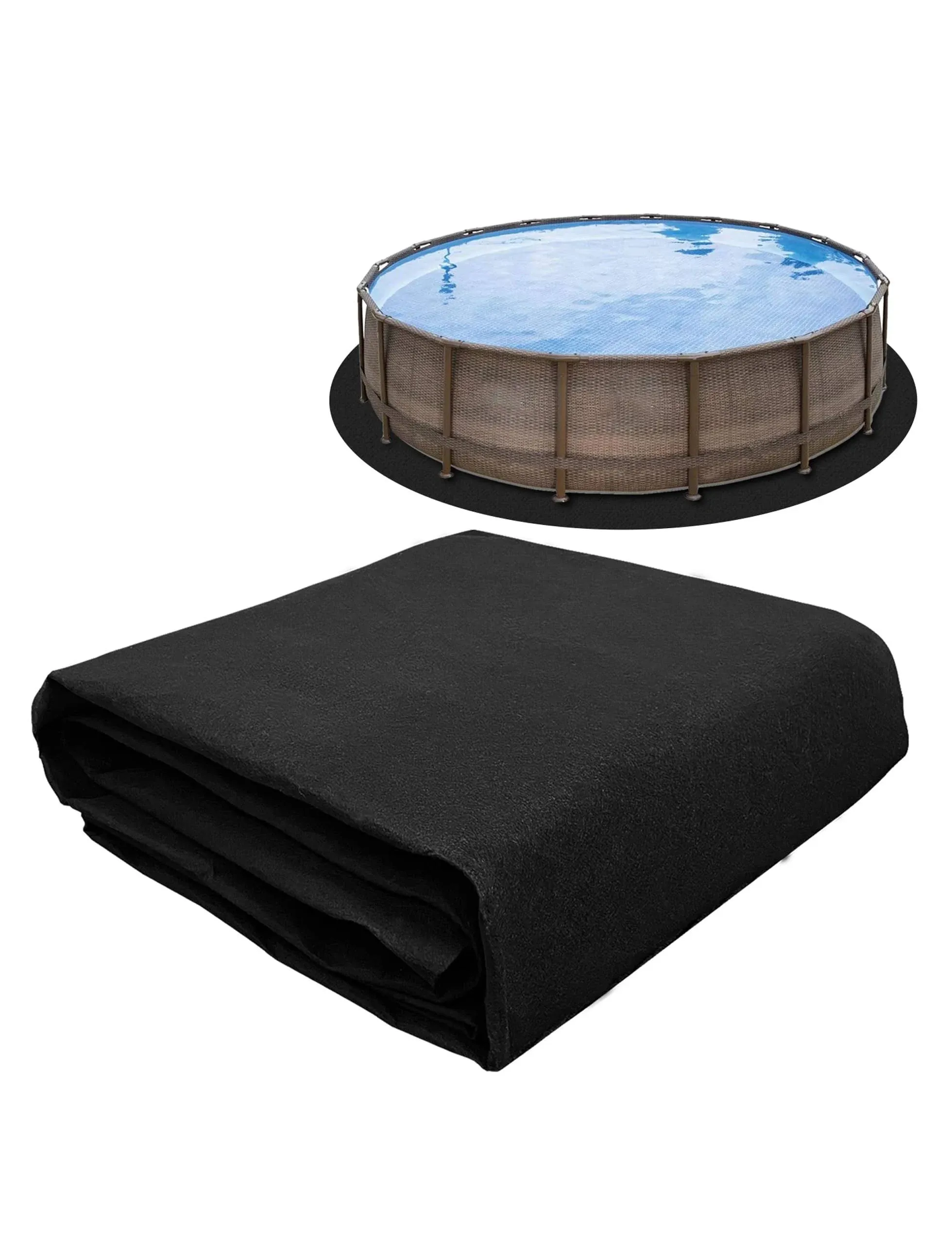 21 Foot Round Pool Liner Pad, for Above Ground Swimming Pools, Prevent Punctu...